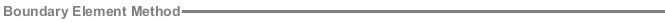 The Boundary Element Method